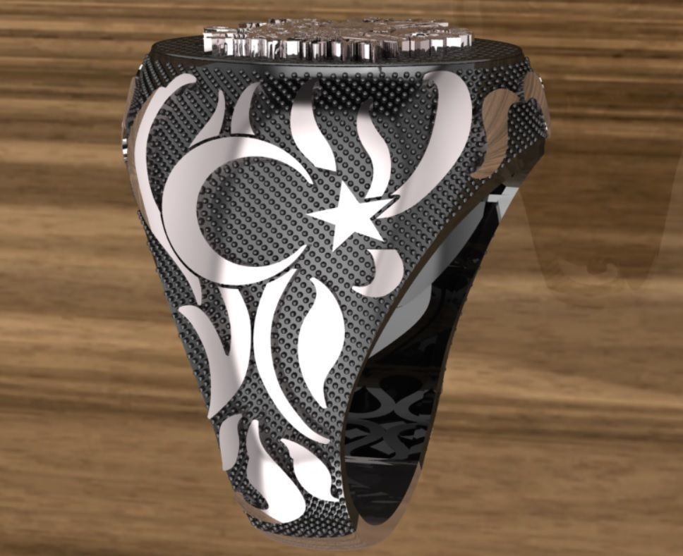 Men Ring  3D print model_2