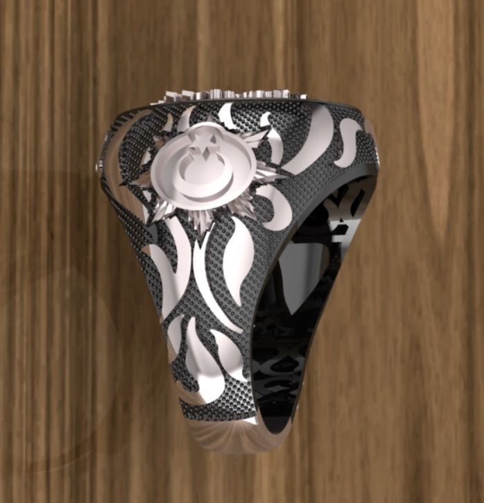 Men Ring  3D print model_1