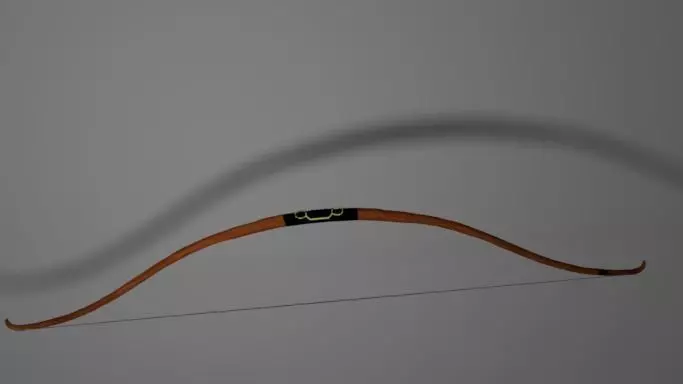 Wood Bow Free low-poly 3D model