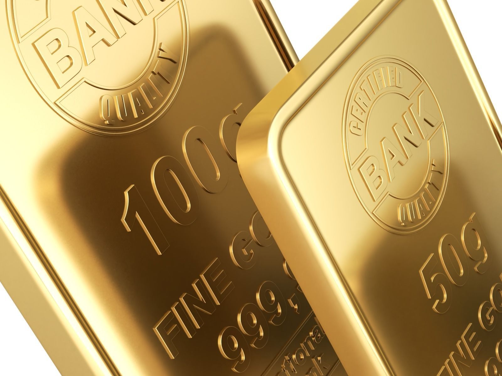 Gold Bars 3D model_3