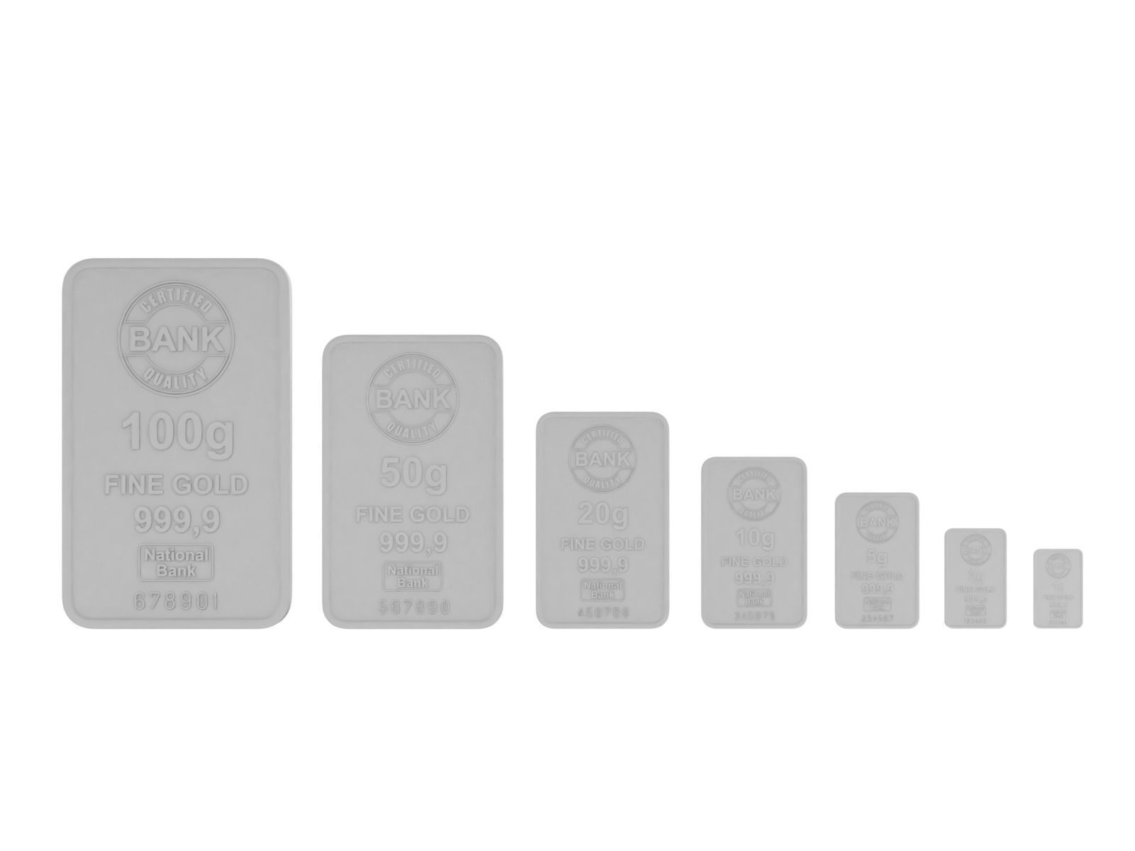 Gold Bars 3D model_6