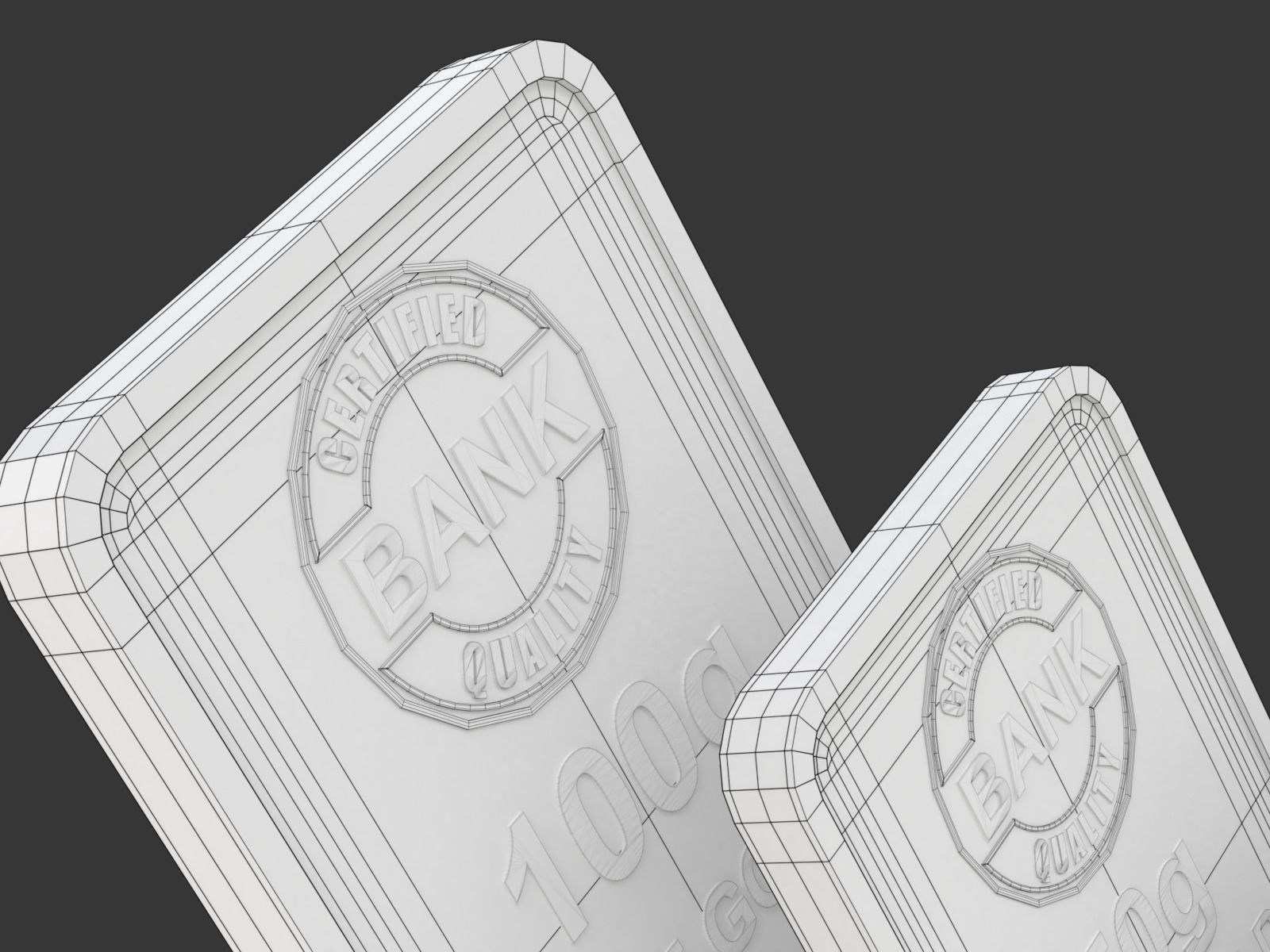 Gold Bars 3D model_16