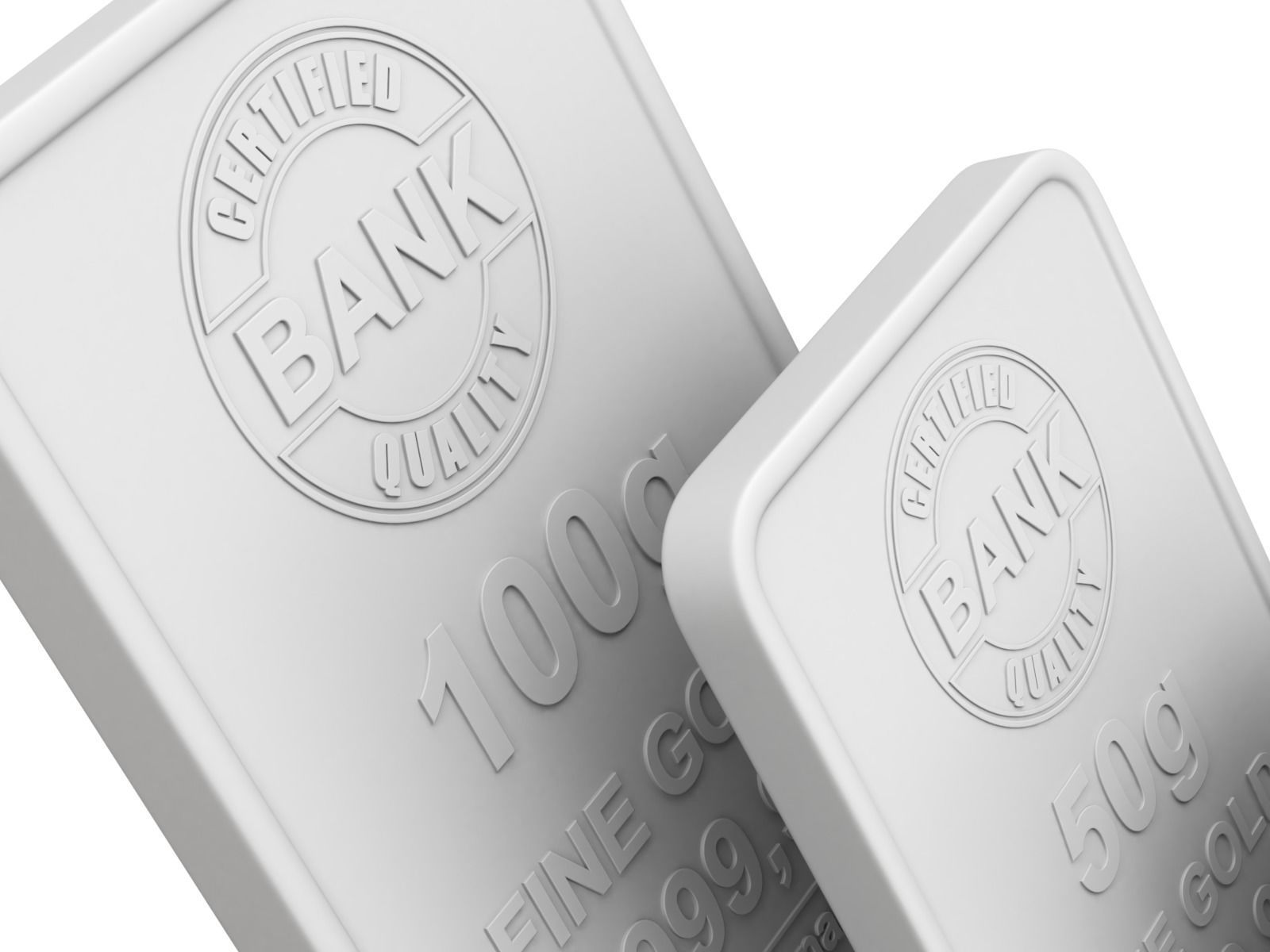 Gold Bars 3D model_9