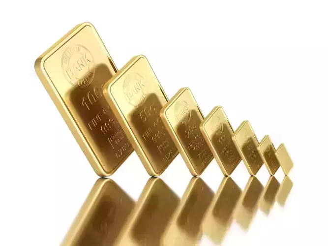 Gold Bars 3D model
