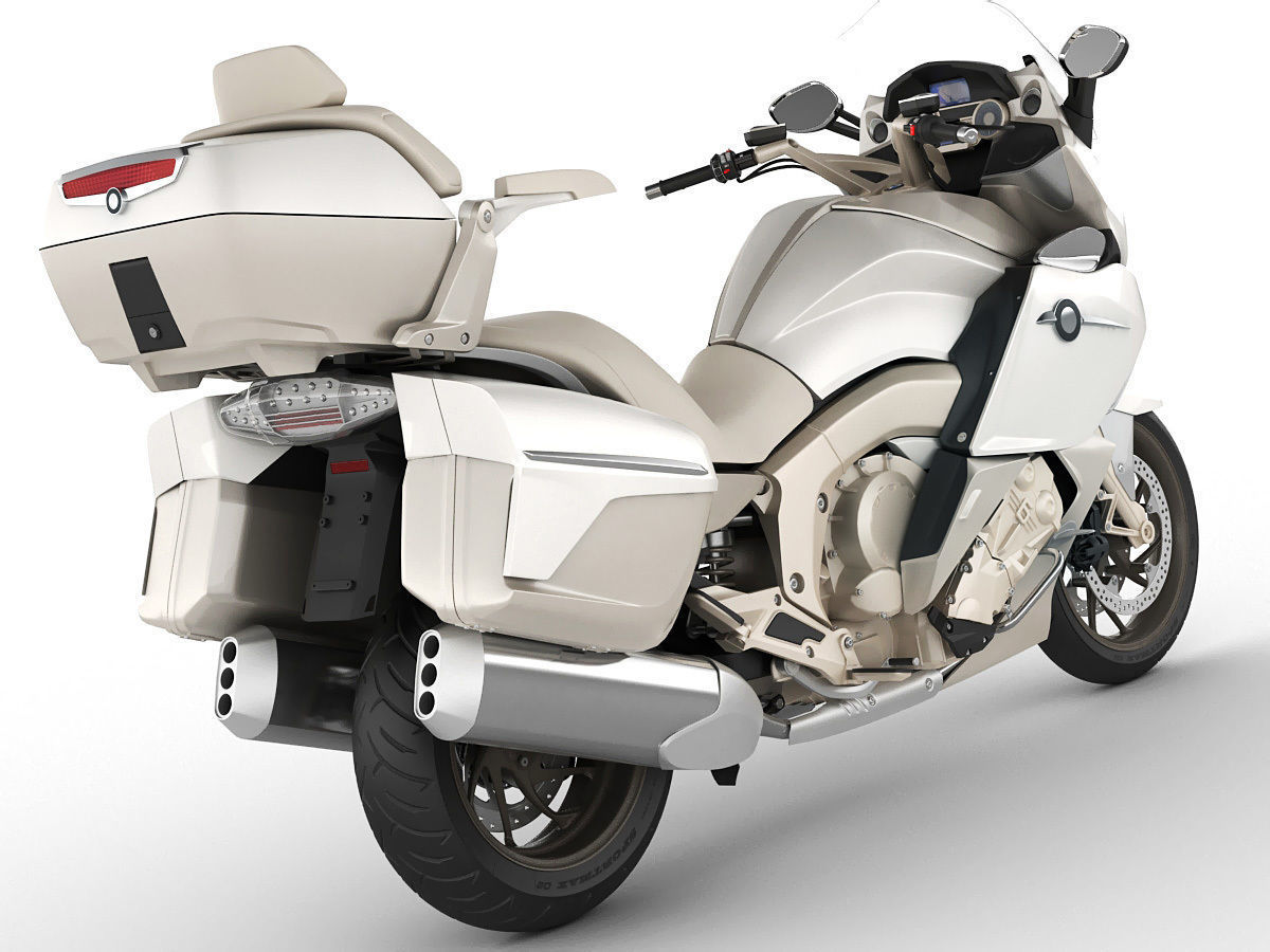 Generic Touristic Motorcycle 3D model_2