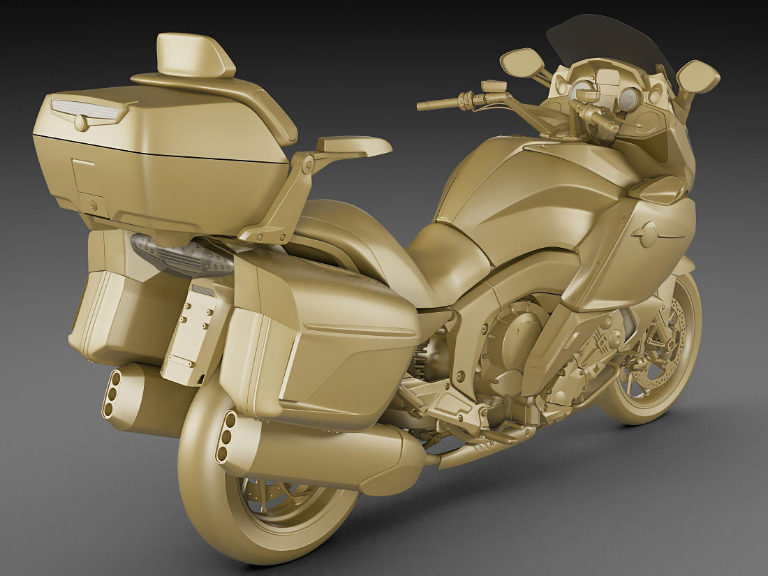 Generic Touristic Motorcycle 3D model_19