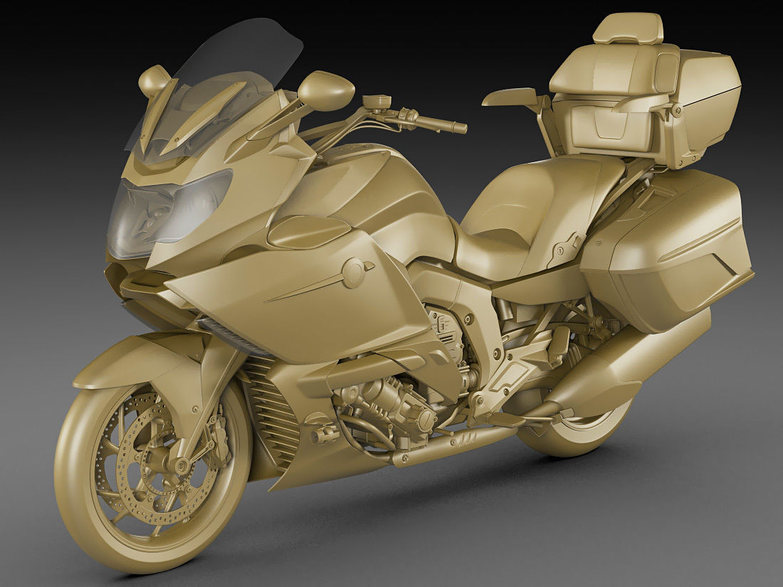 Generic Touristic Motorcycle 3D model_18