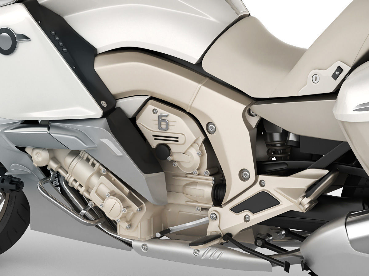 Generic Touristic Motorcycle 3D model_8