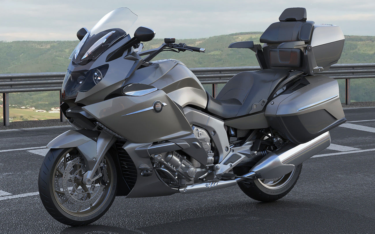 Generic Touristic Motorcycle 3D model_16