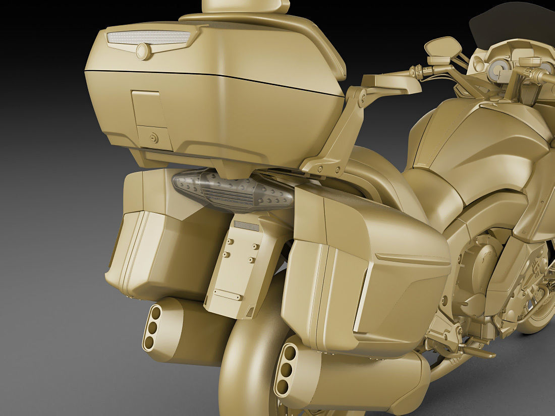 Generic Touristic Motorcycle 3D model_23