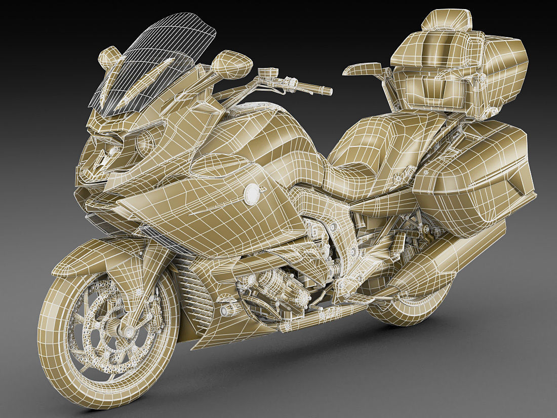 Generic Touristic Motorcycle 3D model_24
