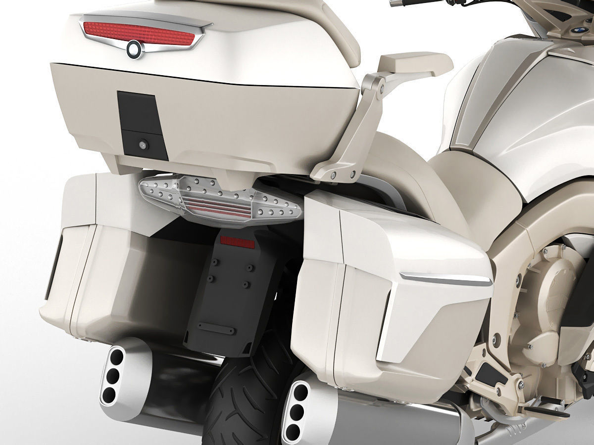 Generic Touristic Motorcycle 3D model_7