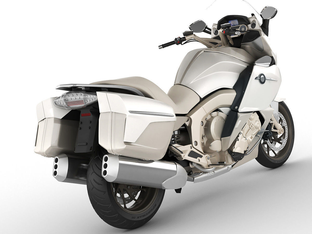 Generic Touristic Motorcycle 3D model_3