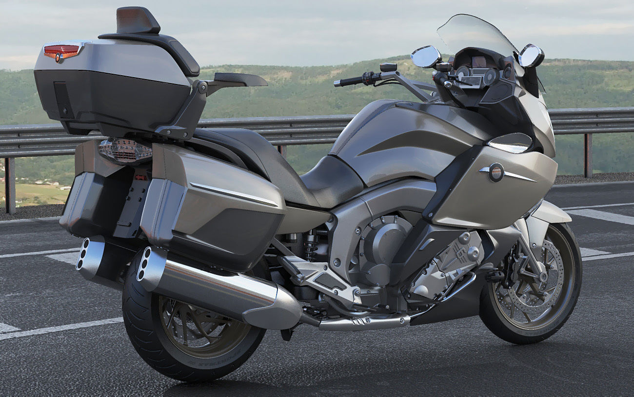 Generic Touristic Motorcycle 3D model_17