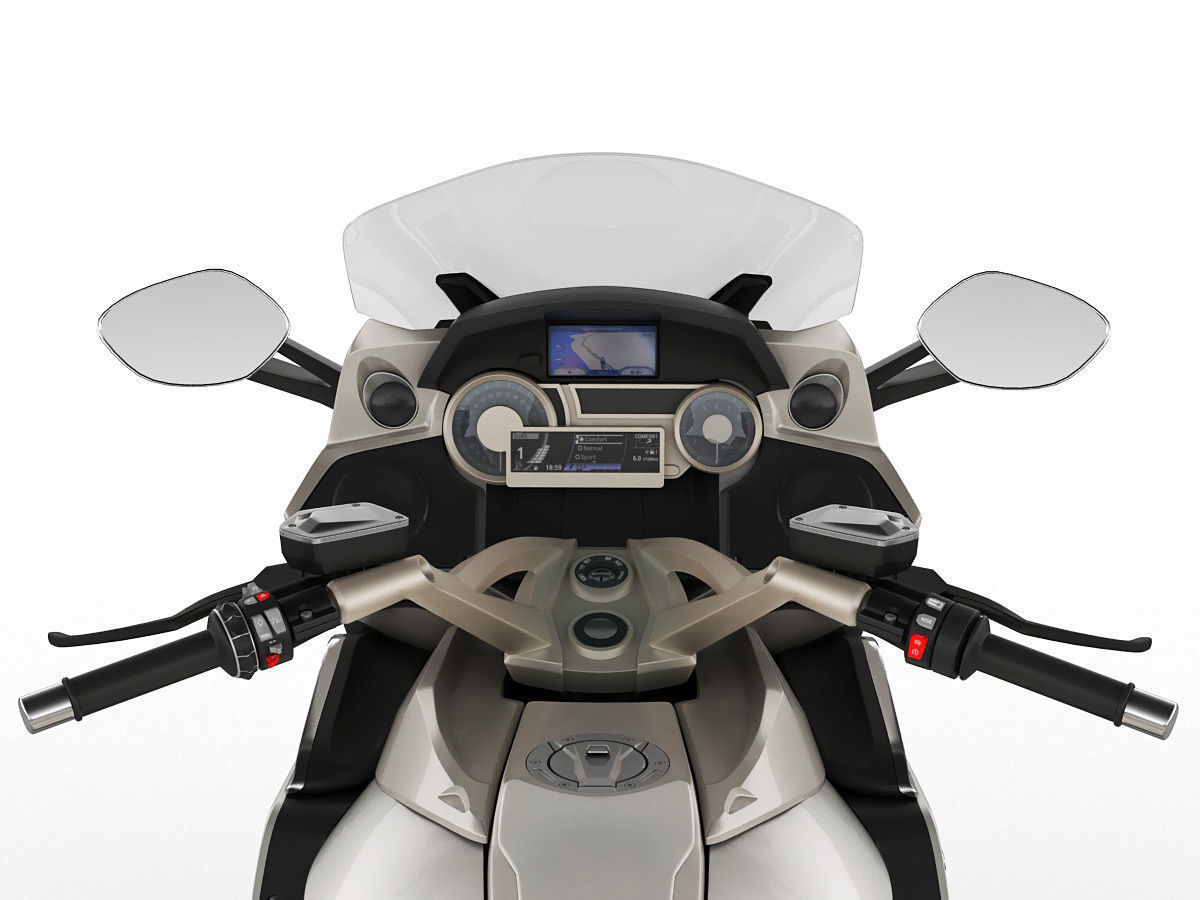 Generic Touristic Motorcycle 3D model_10