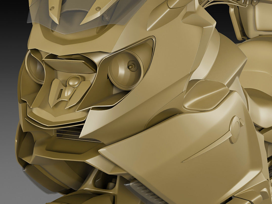 Generic Touristic Motorcycle 3D model_20