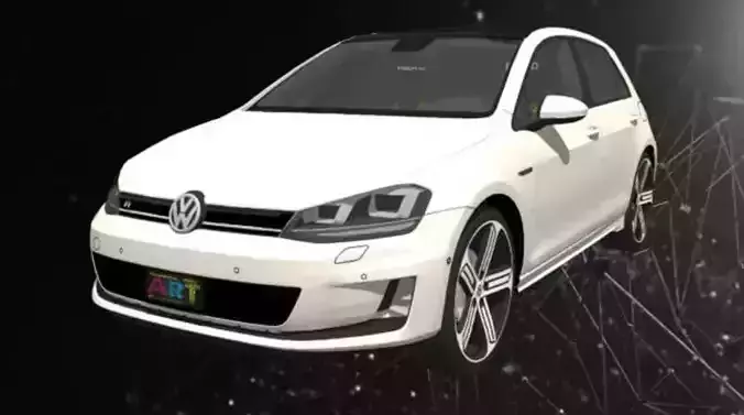 VW Golf 7  3D print model