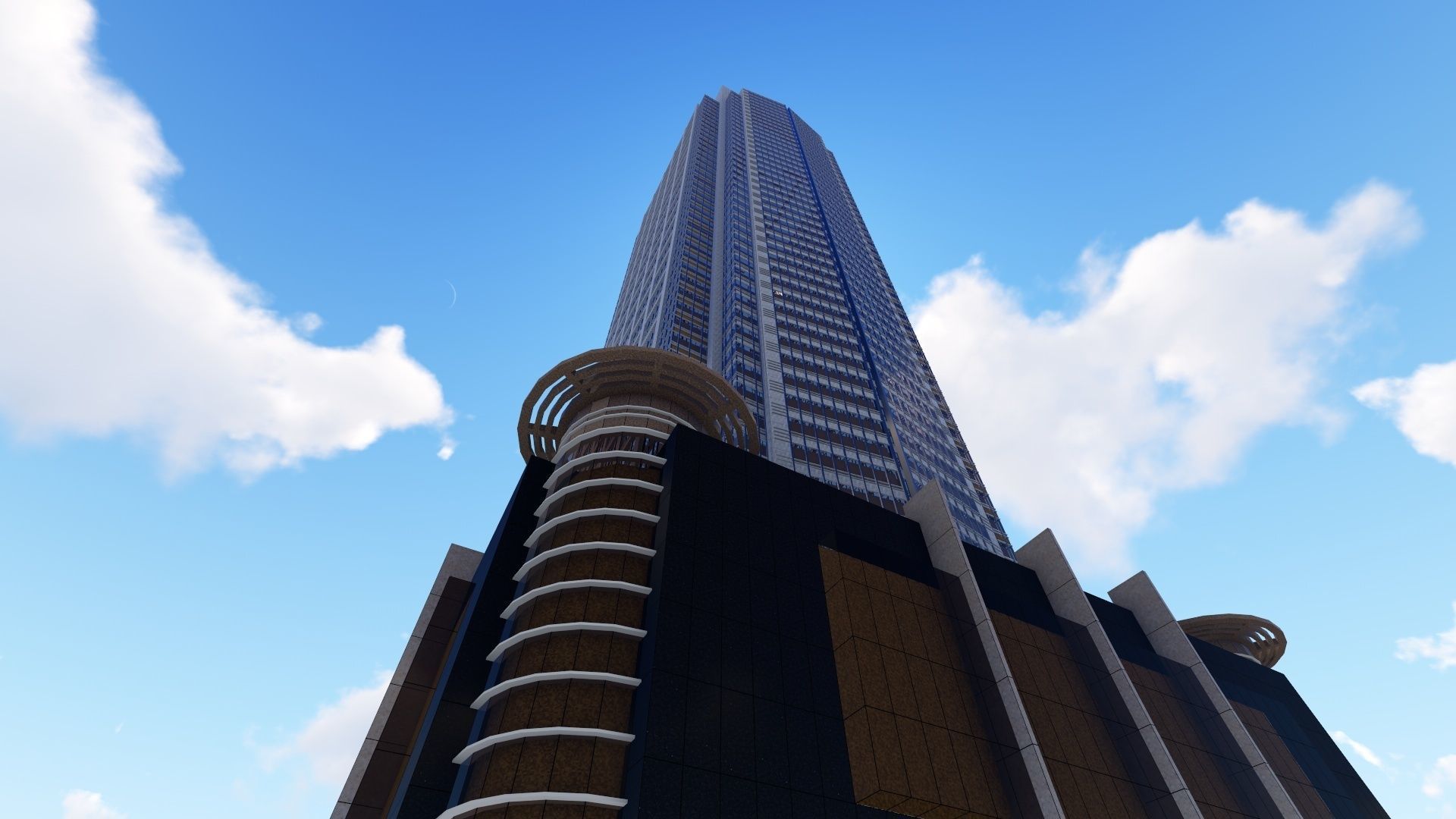 tower 1 Low-poly 3D model_6