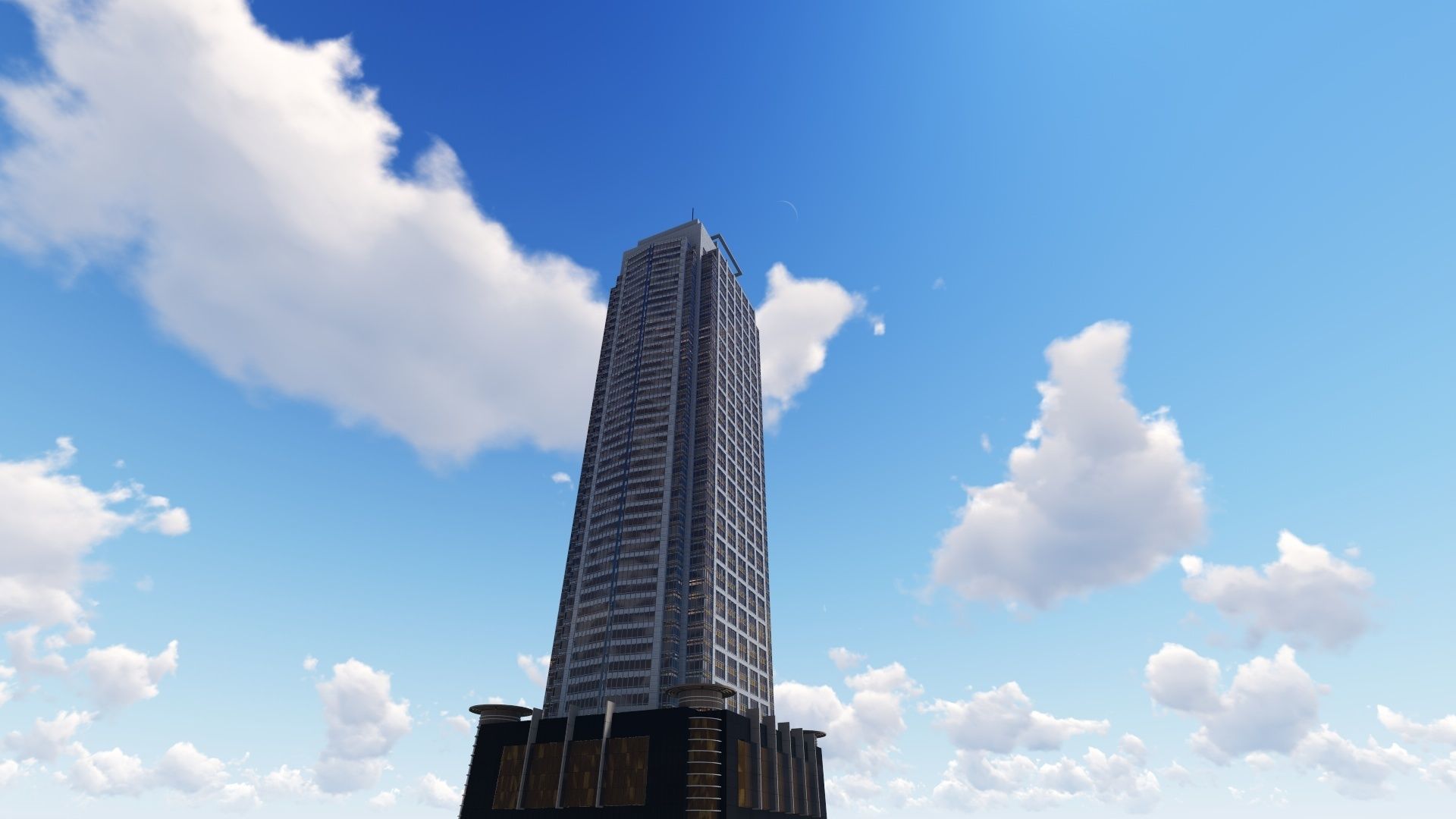 tower 1 Low-poly 3D model_8