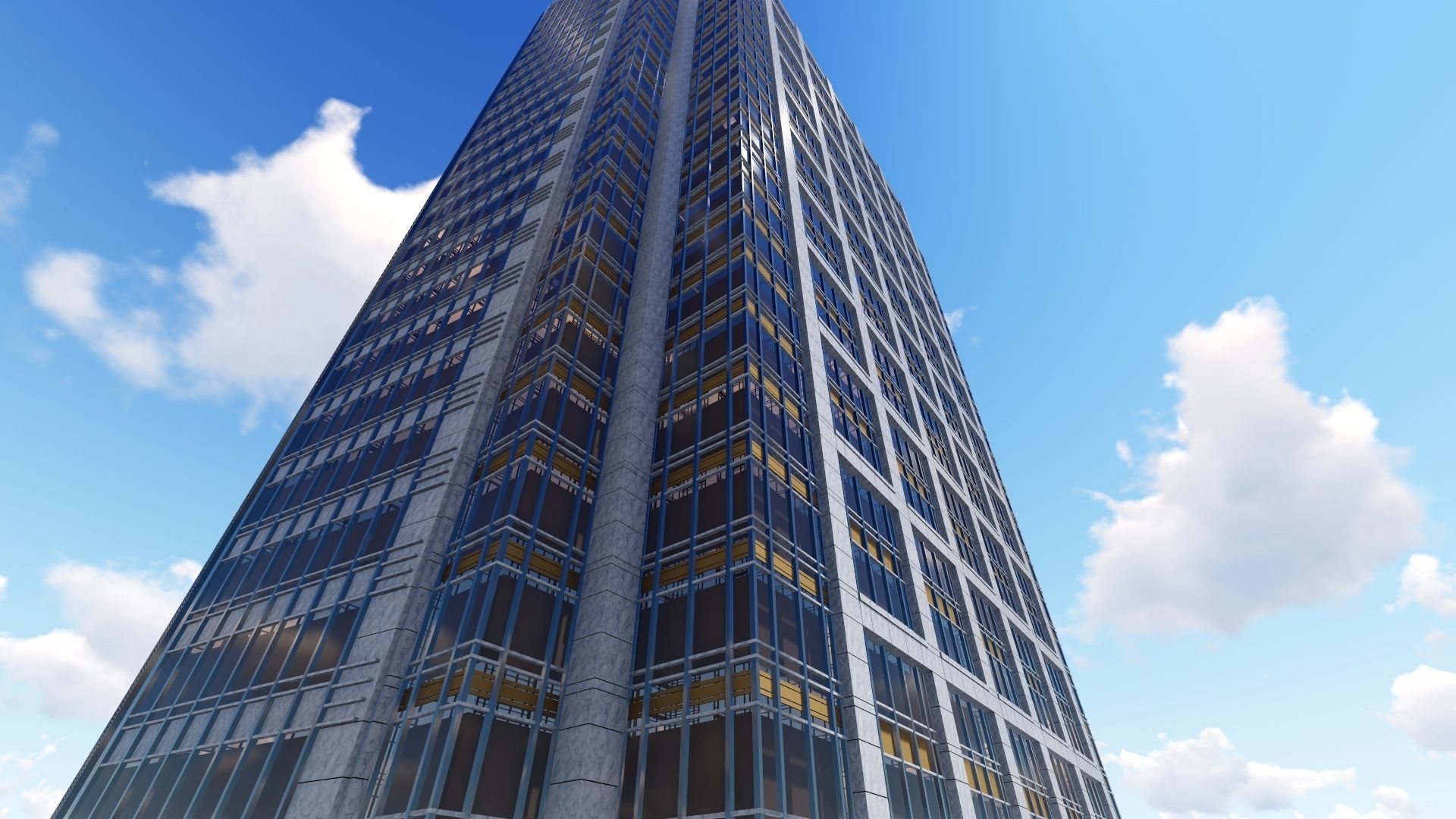 tower 1 Low-poly 3D model_2