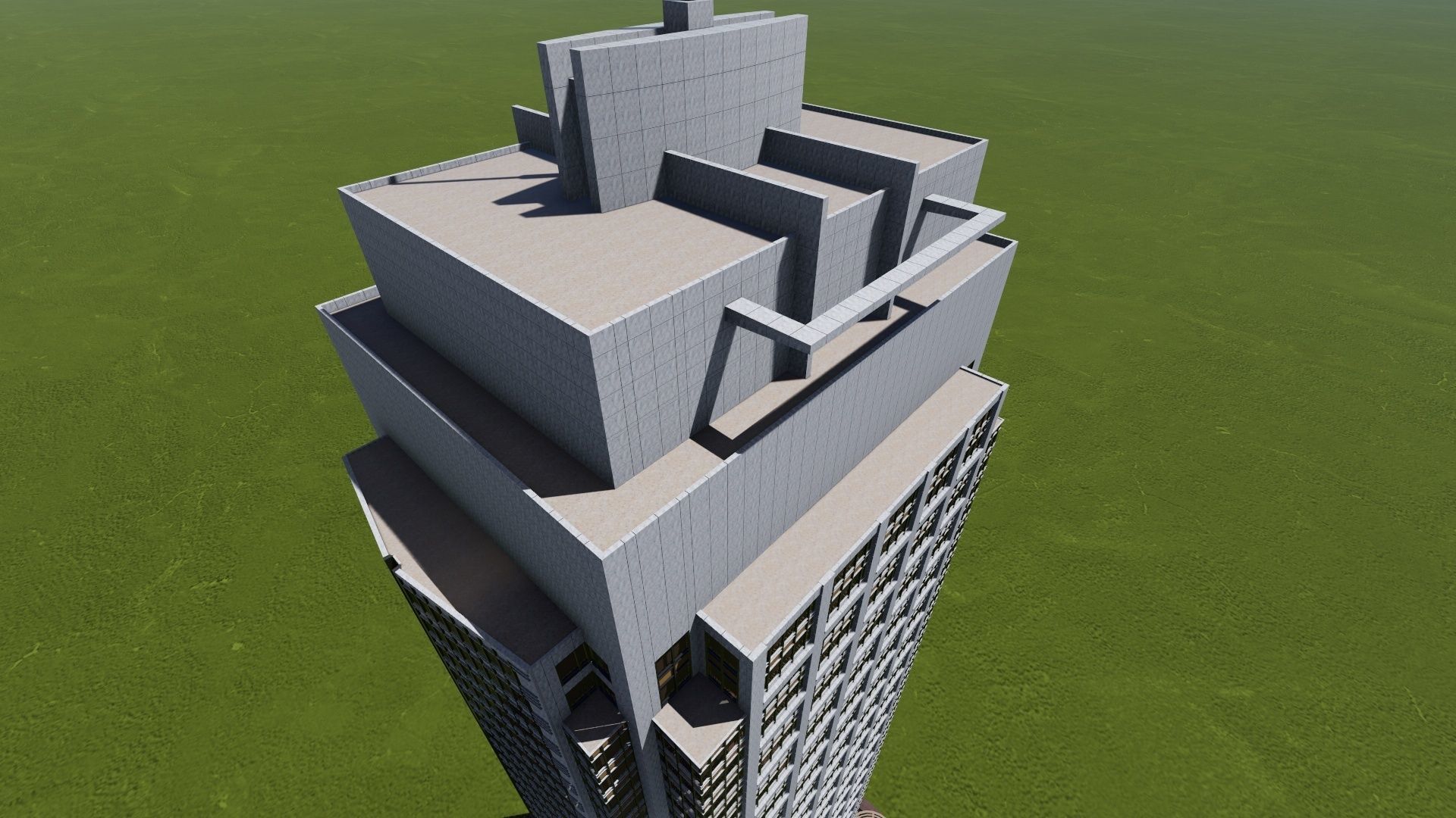 tower 1 Low-poly 3D model_13