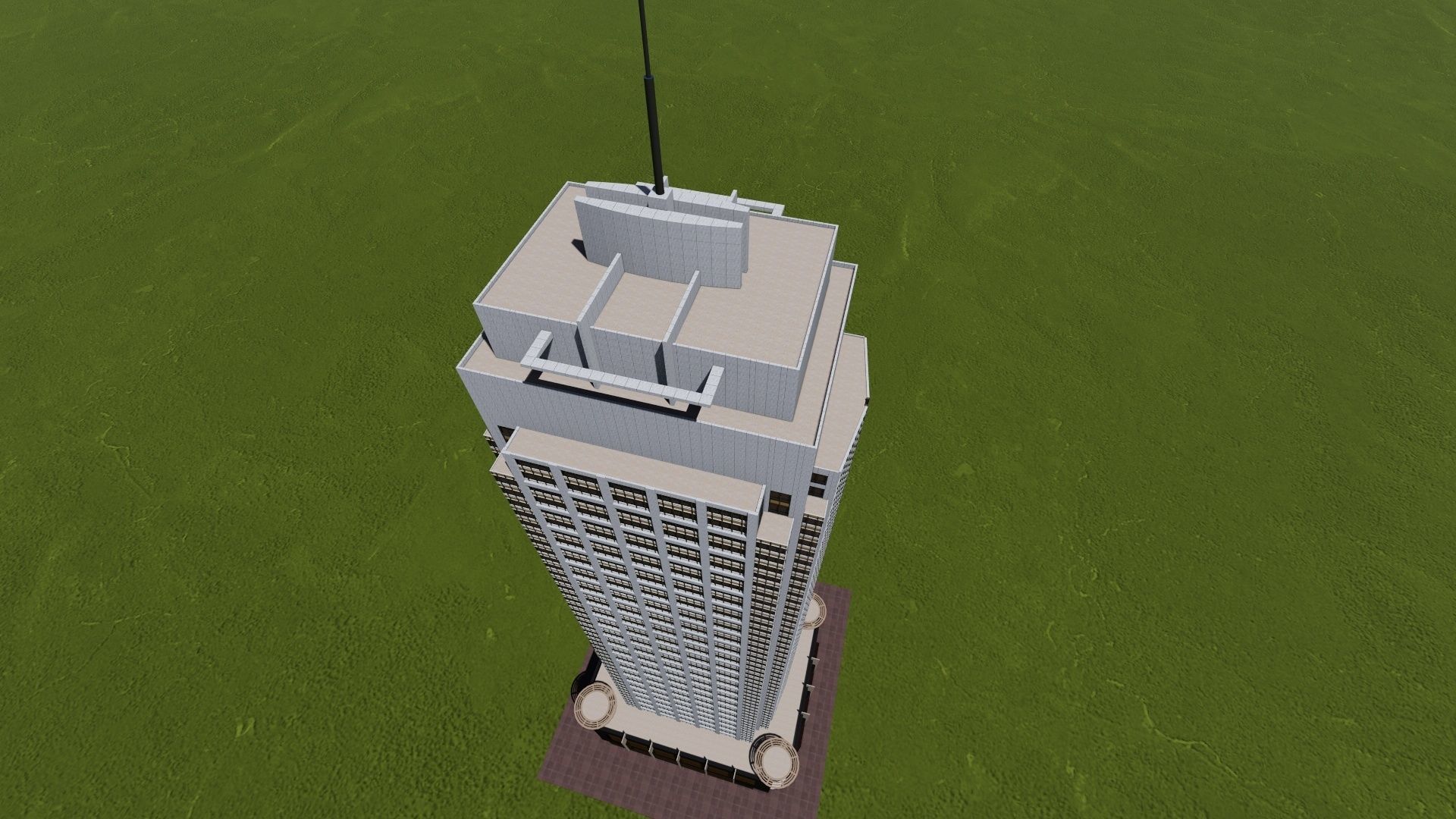 tower 1 Low-poly 3D model_14