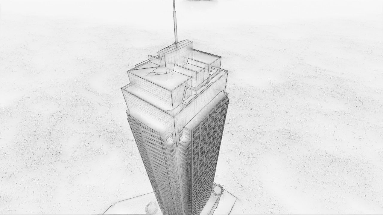 tower 1 Low-poly 3D model_16