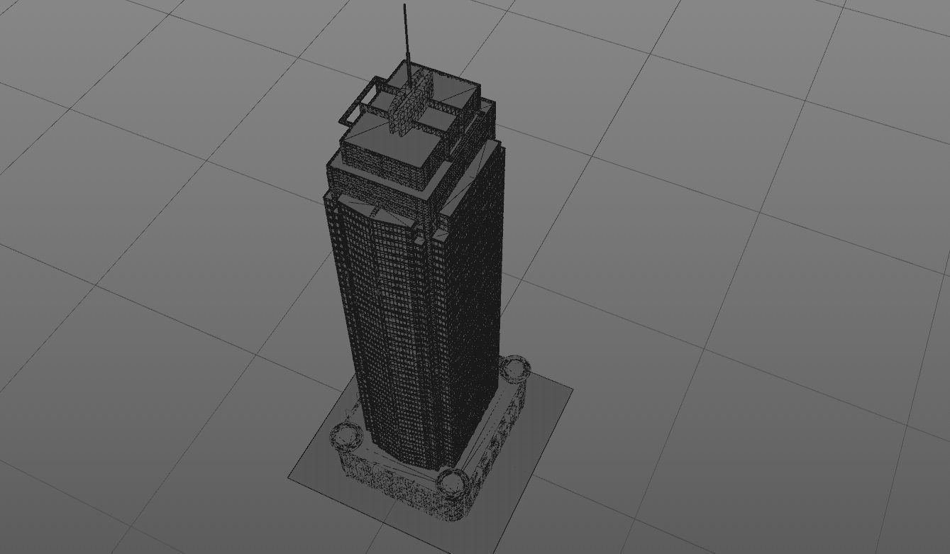 tower 1 Low-poly 3D model_17