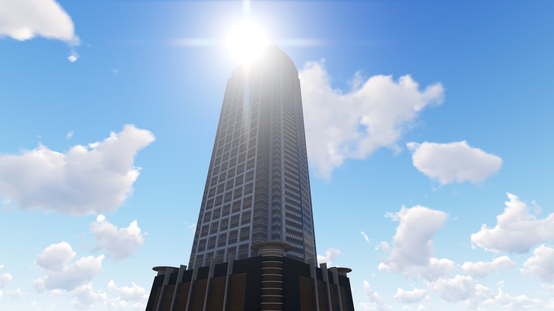 tower 1 Low-poly 3D model_7