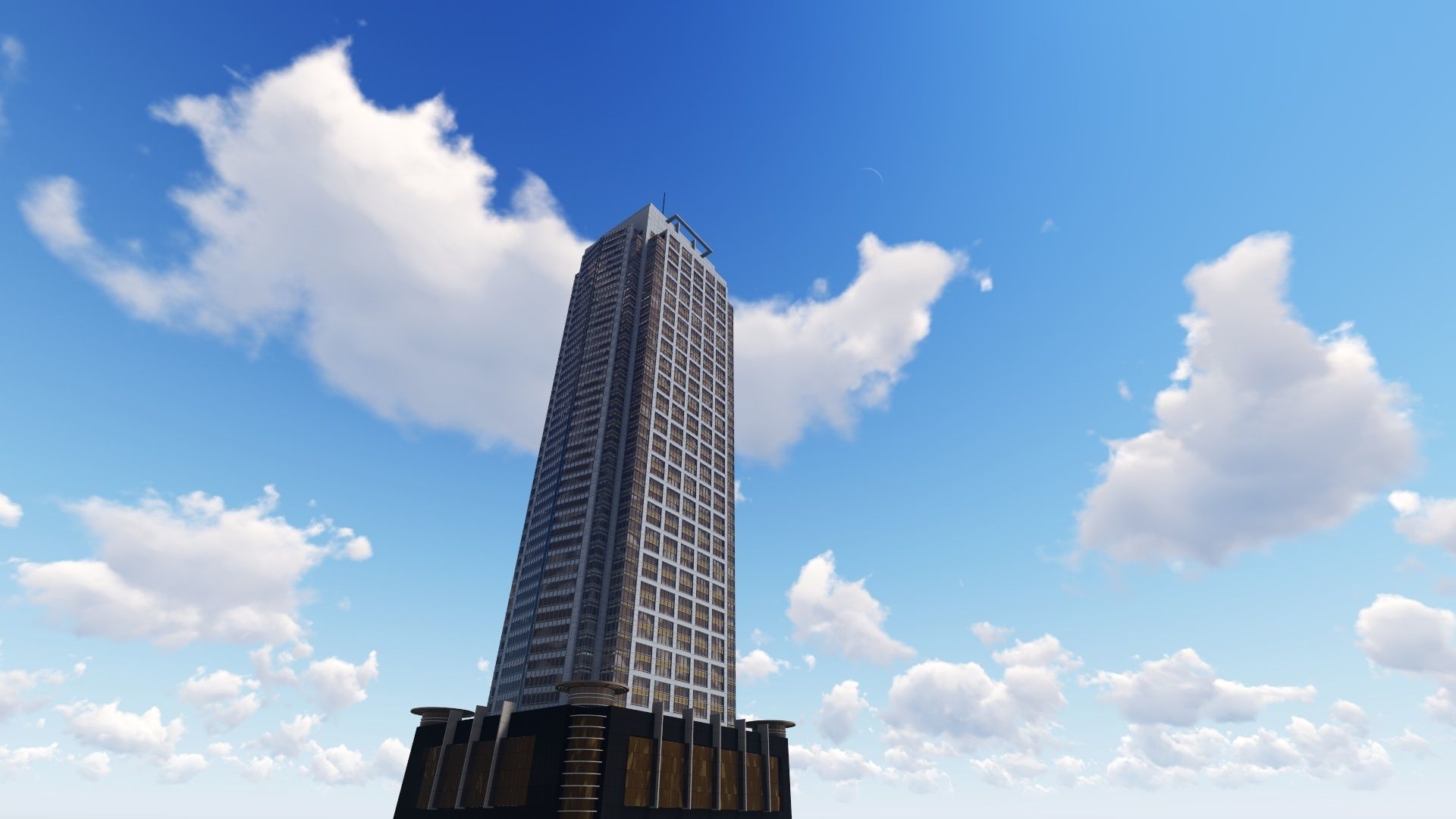 tower 1 Low-poly 3D model_9