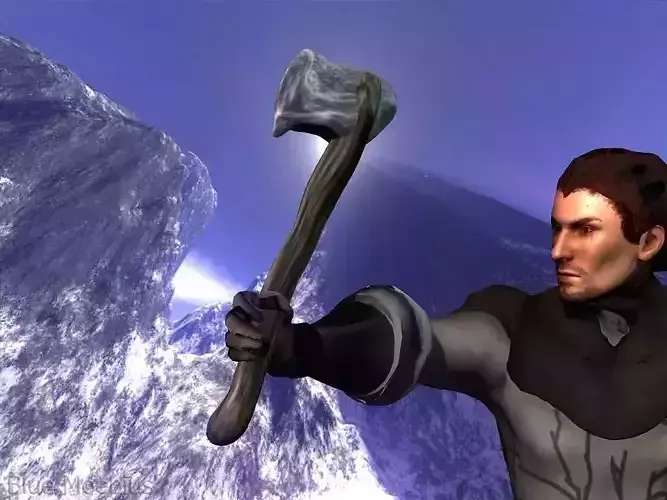 Tribal Axe Low-poly 3D model