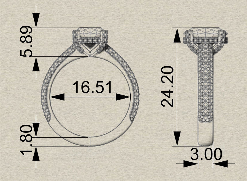 PAV-ER-OV-821 oval diamond engagement ring with pave set diam... 3D print model_5