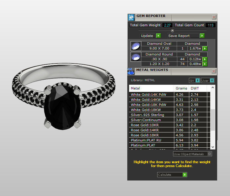 PAV-ER-OV-821 oval diamond engagement ring with pave set diam... 3D print model_4