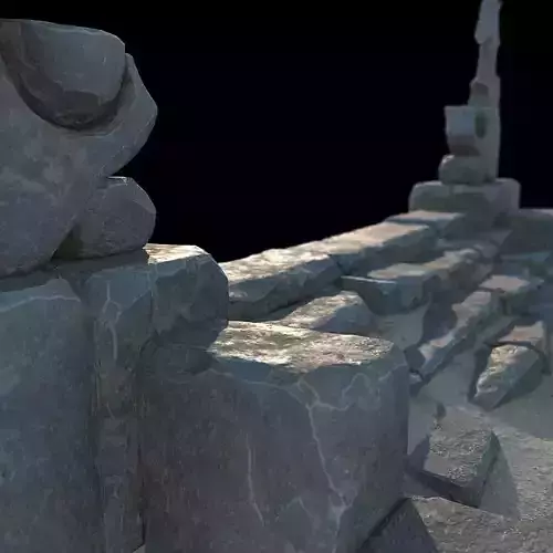 Fantasy stone stairs