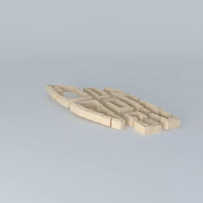 Adamstua wooden boat Free 3D model_0