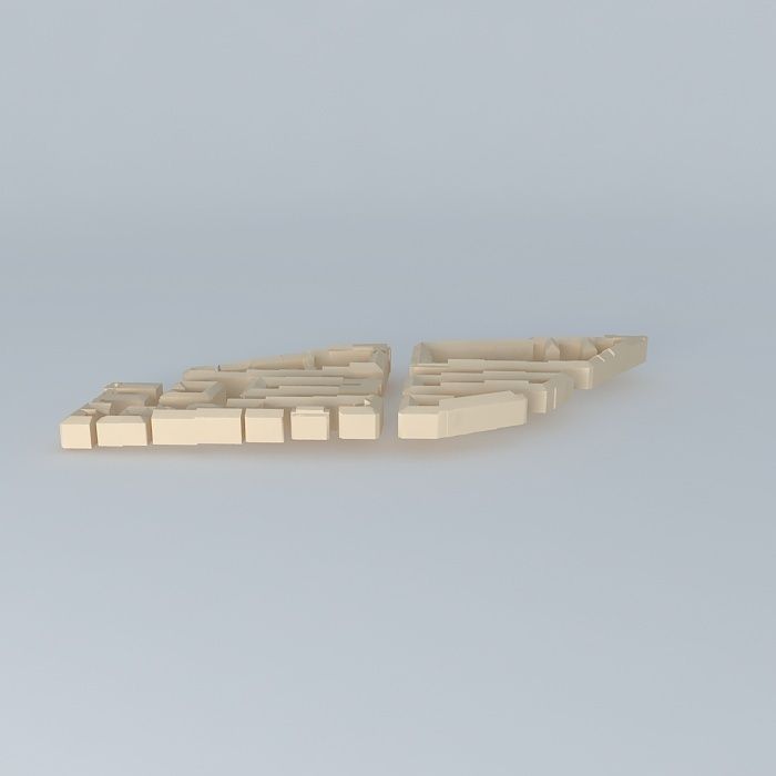 Adamstua wooden boat Free 3D model_2