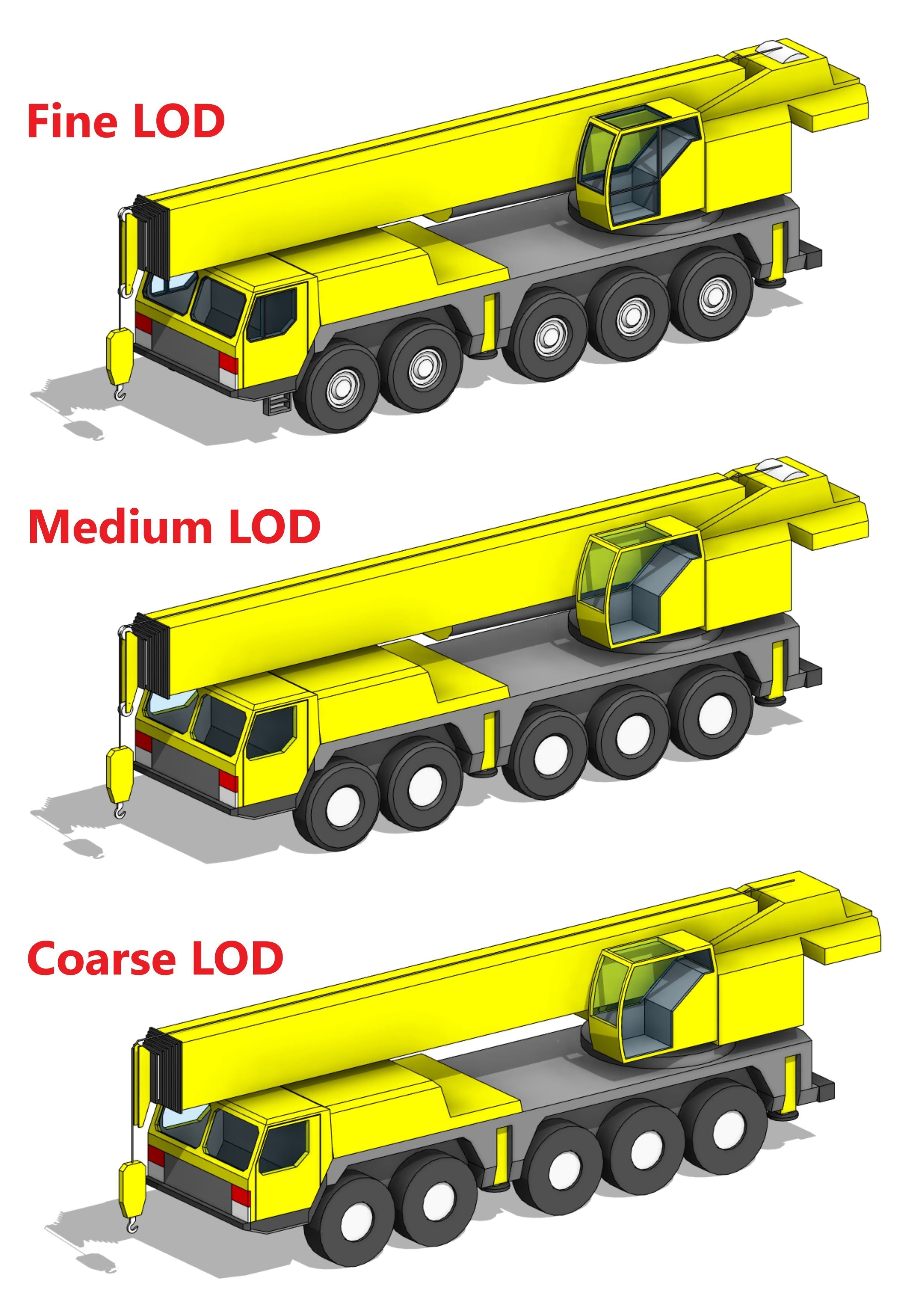 Mobile Crane - Revit Family 3D model_2