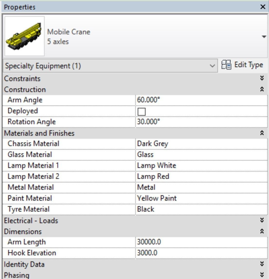 Mobile Crane - Revit Family 3D model_5