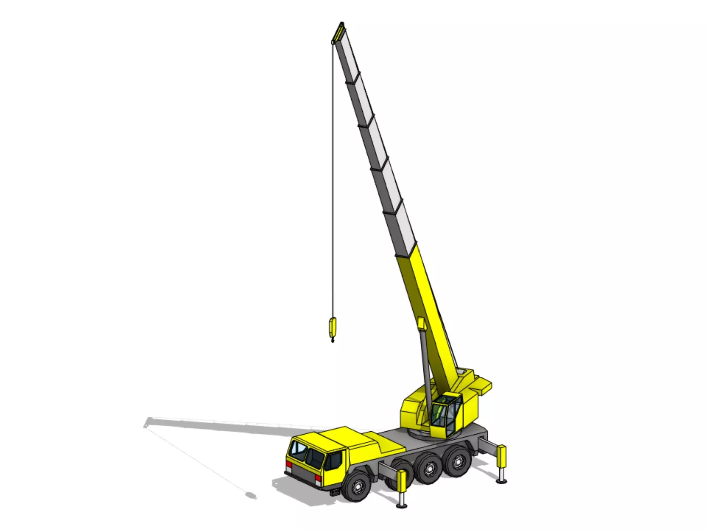 Mobile Crane - Revit Family 3D model_0
