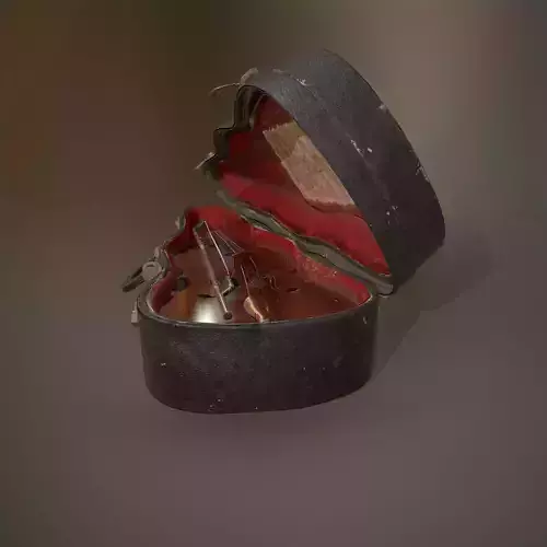Antique Miniature Cello Low-poly 3D model
