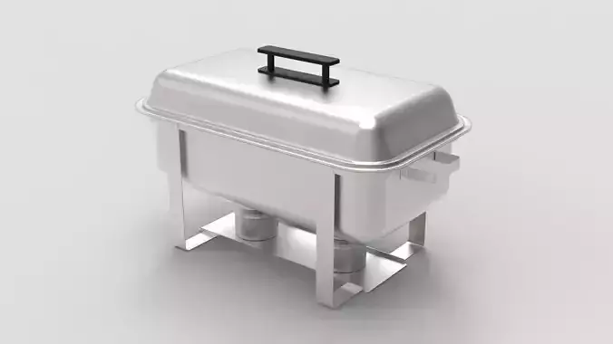 Chafing Dish Buffet Warmer - Catering Pan 3D model