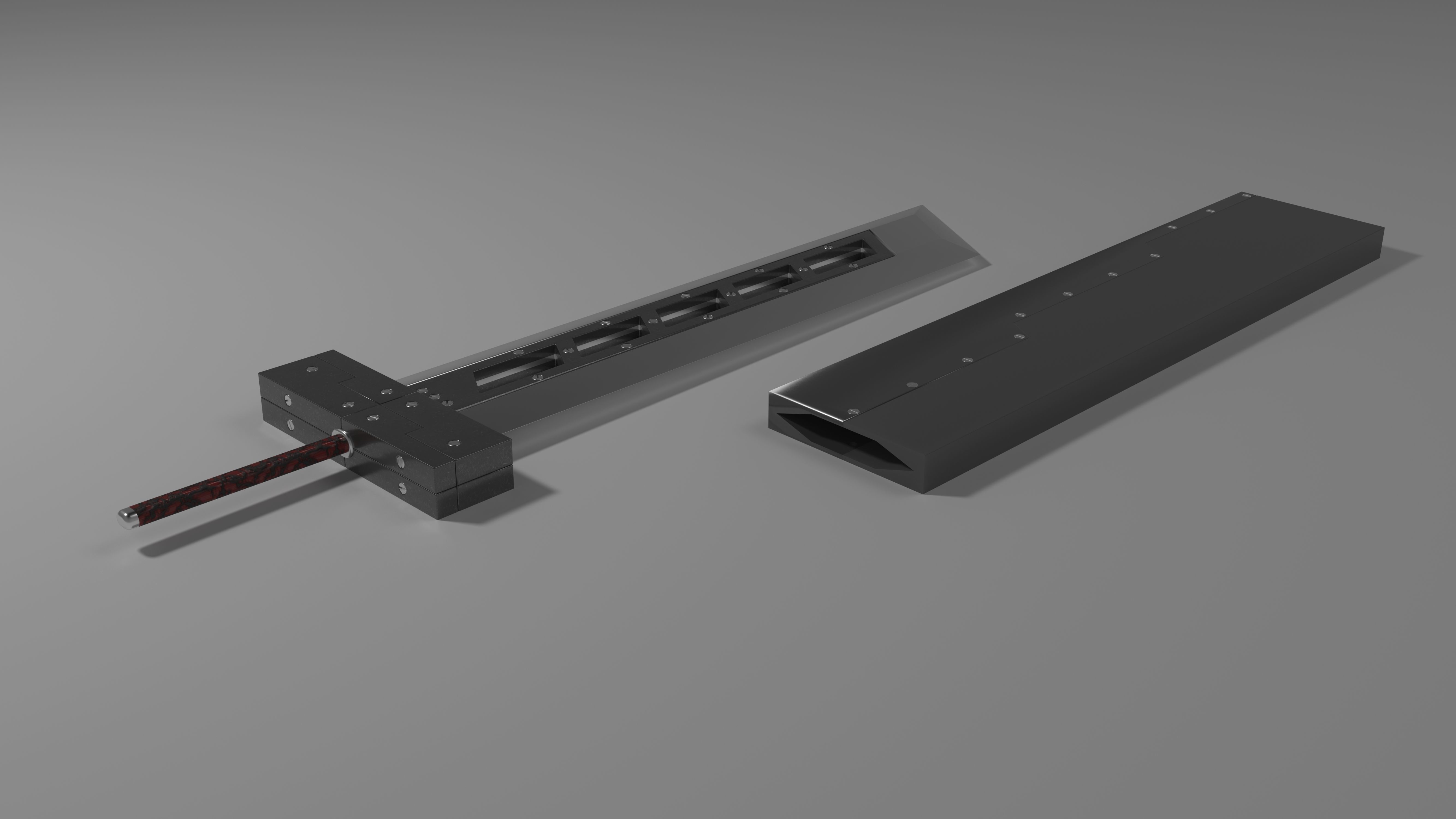 Final Fantasy Buster Sword Free 3D model_3
