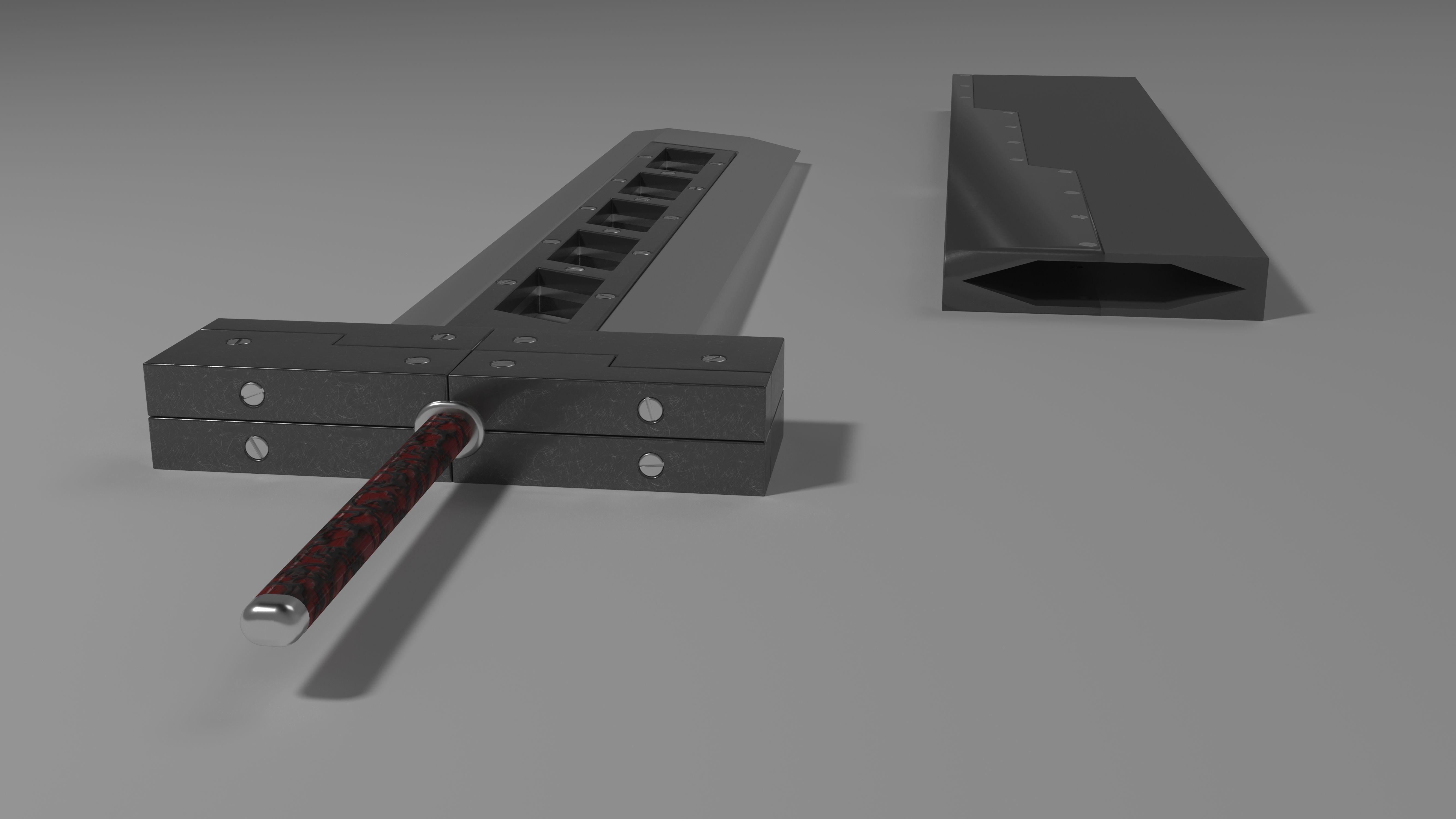 Final Fantasy Buster Sword Free 3D model_2