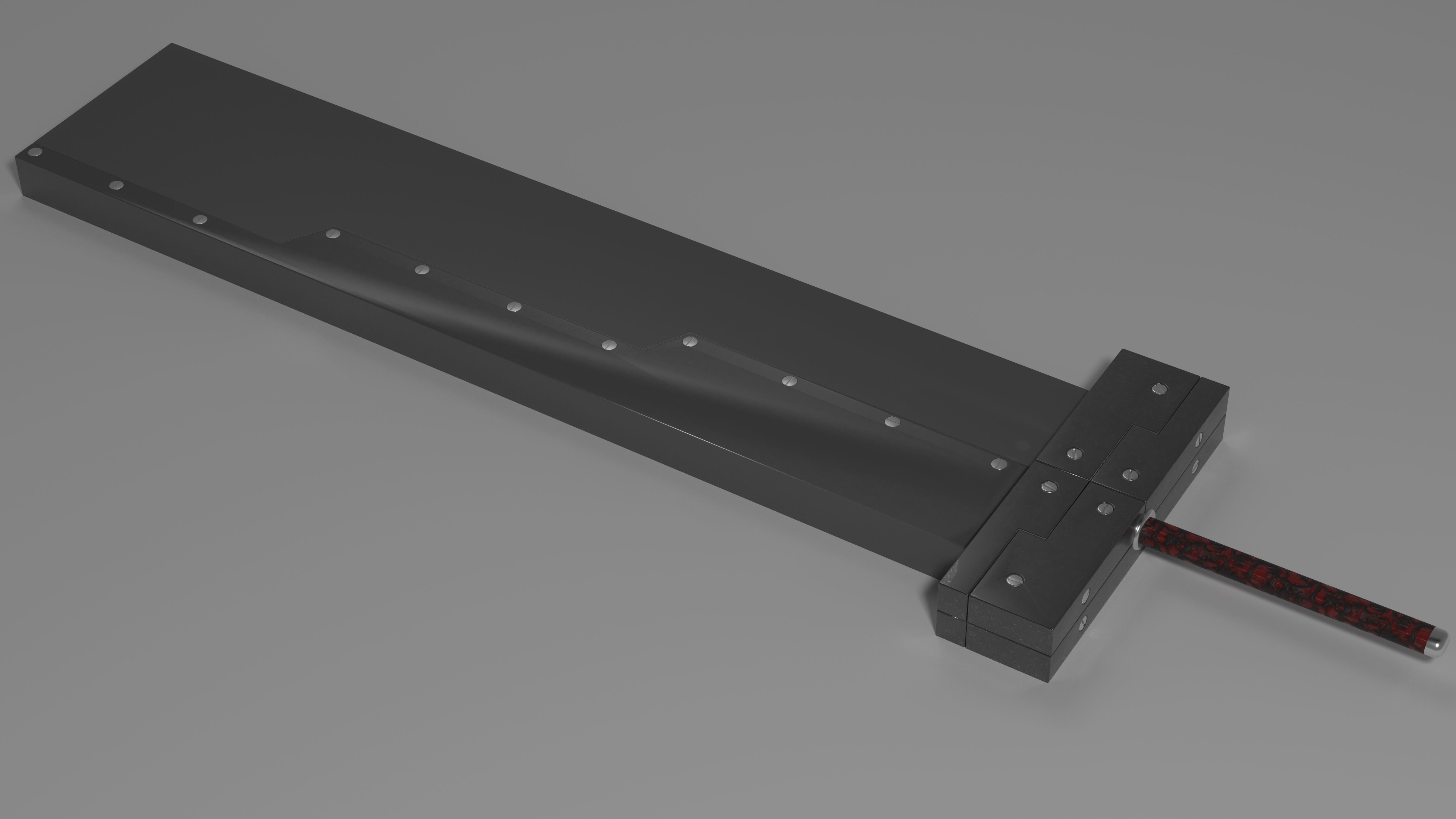 Final Fantasy Buster Sword Free 3D model_13