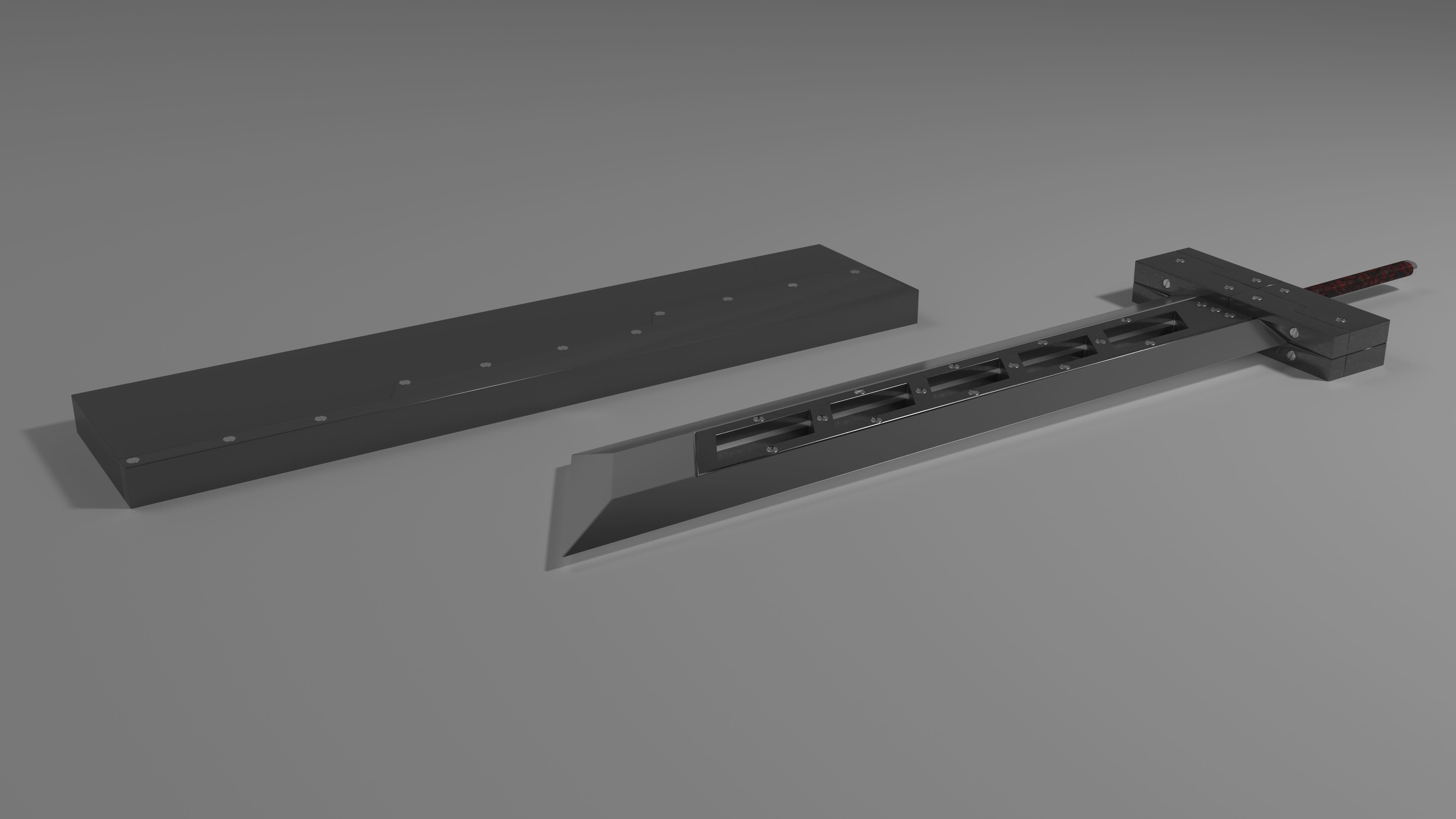 Final Fantasy Buster Sword Free 3D model_1