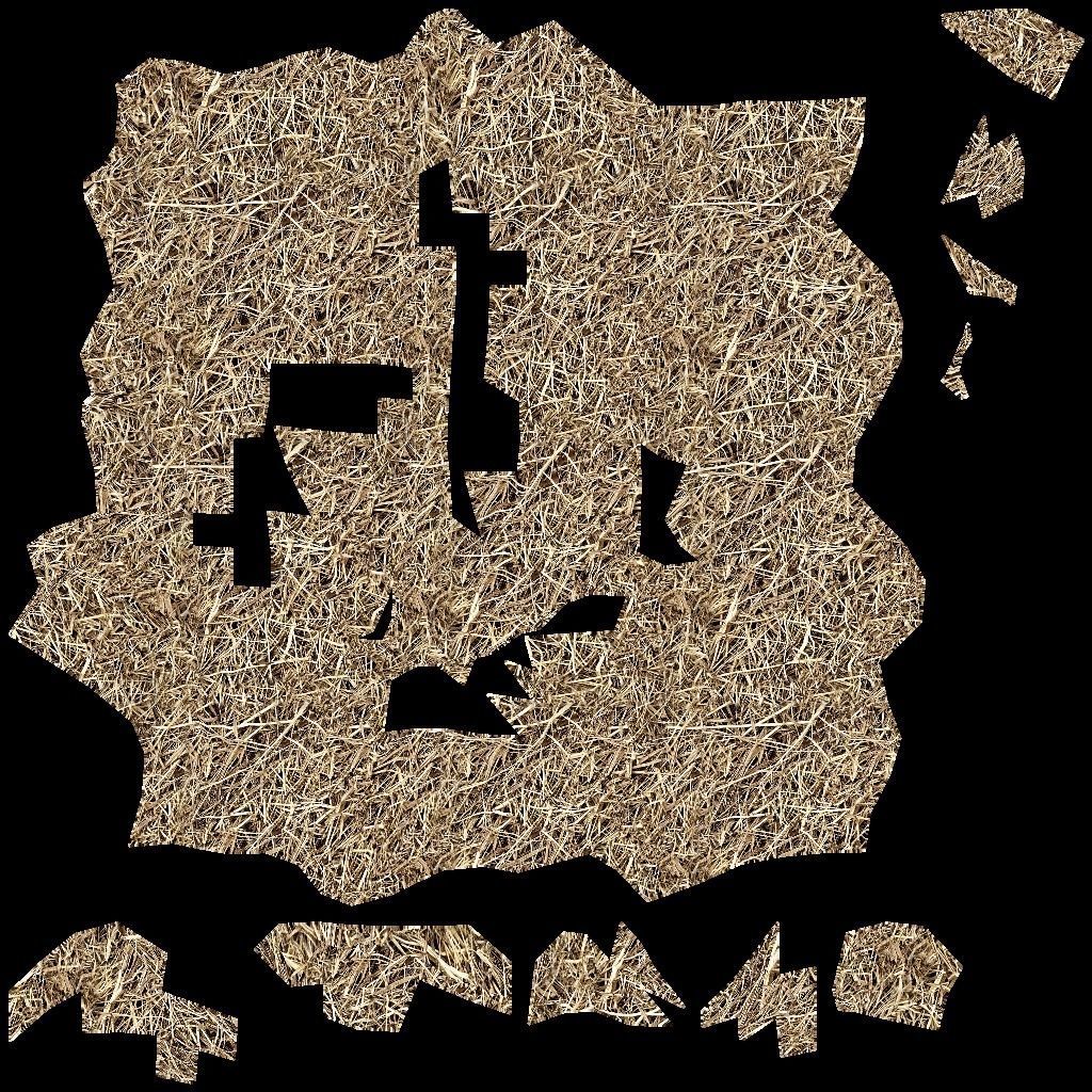 Straw Bales Low-poly 3D model_18