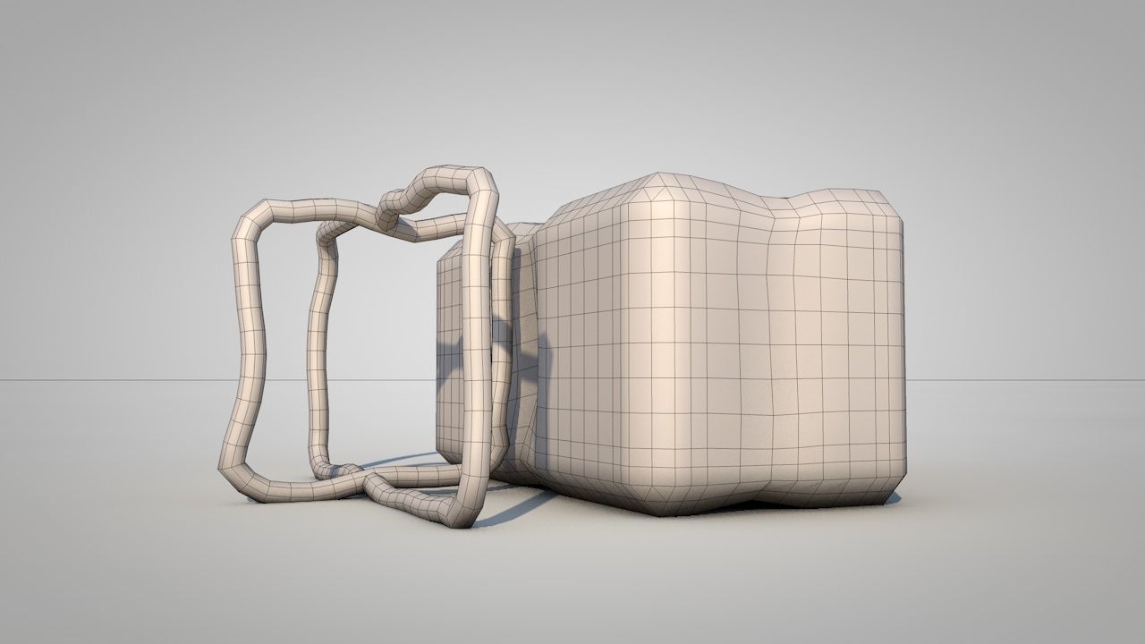 Straw Bales Low-poly 3D model_4