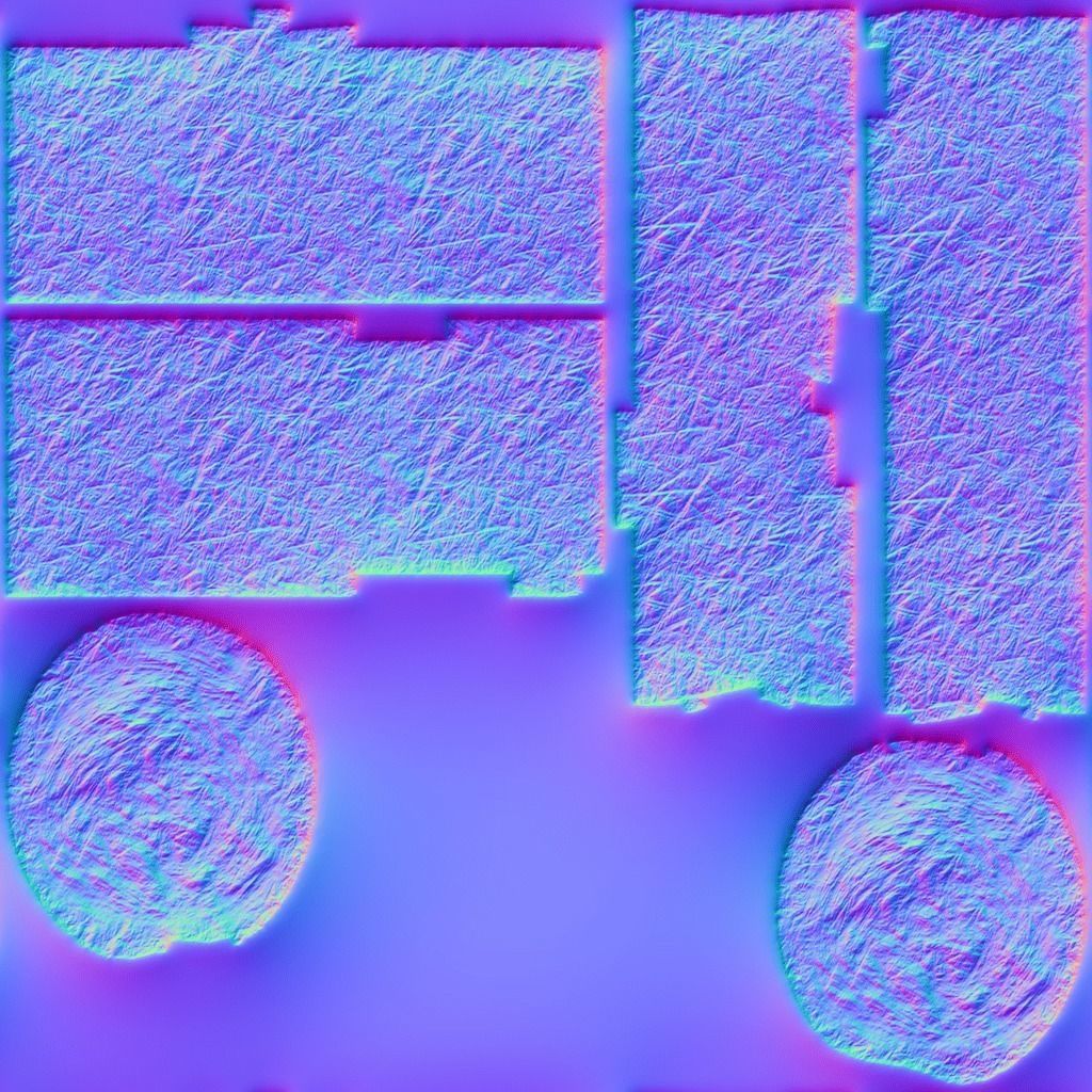 Straw Bales Low-poly 3D model_17