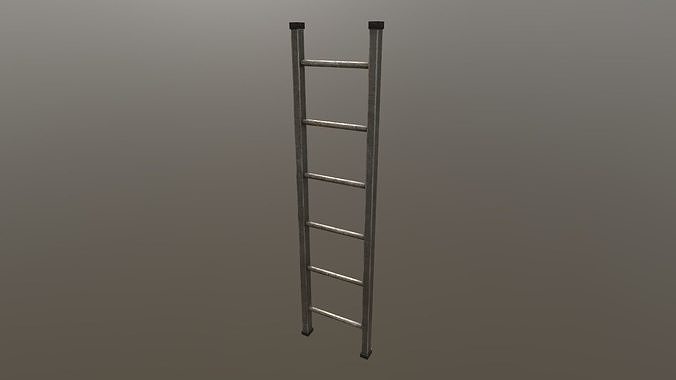 Metal Ladder PBR Low-poly 3D model