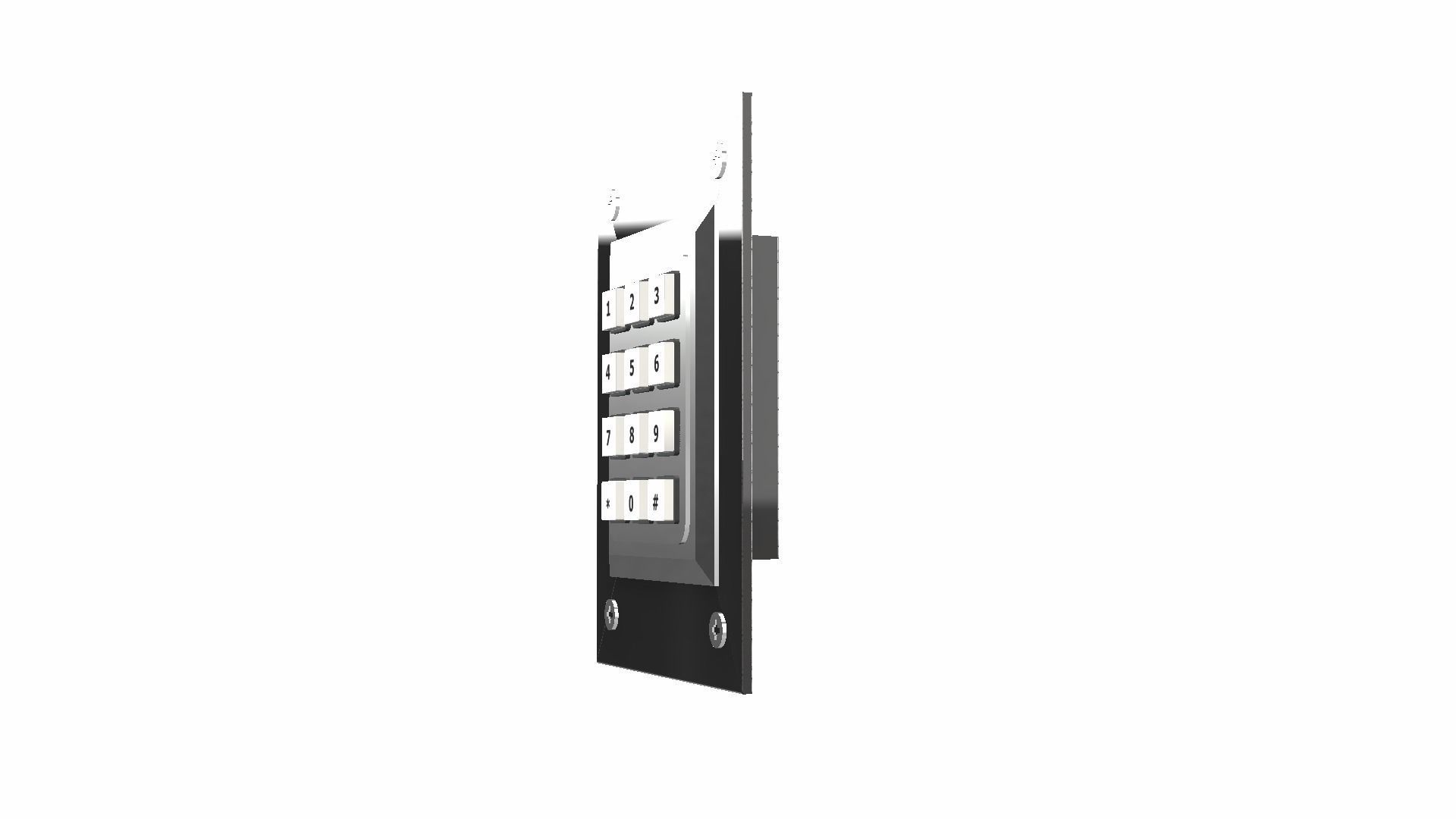 Security Keypad Low-poly 3D model_18